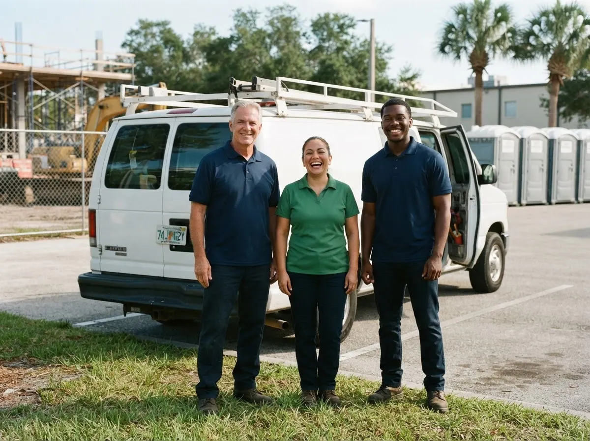 The Rocky Mountain Portable Toilets team, portable toilet rentals in Tampa, FL